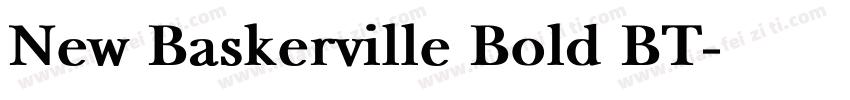 New Baskerville Bold BT字体转换